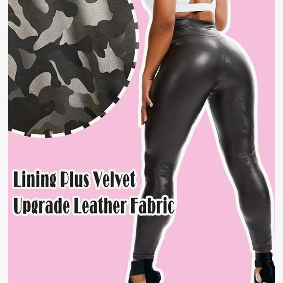 🔥3/$42 w FREE SHIPPING🔥 NWOT High Waist Faux Leather Leggings - Picture 2 of 7